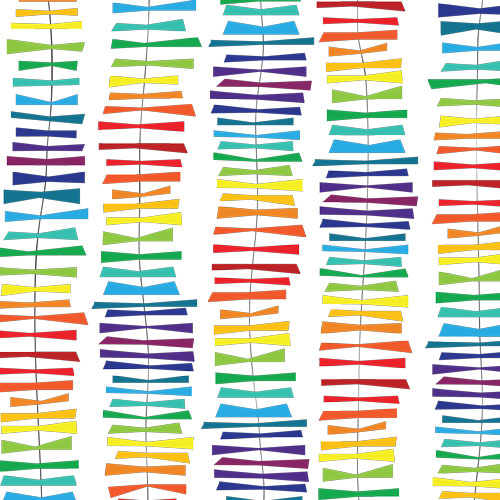 Rainbow Bows Surface Pattern Design