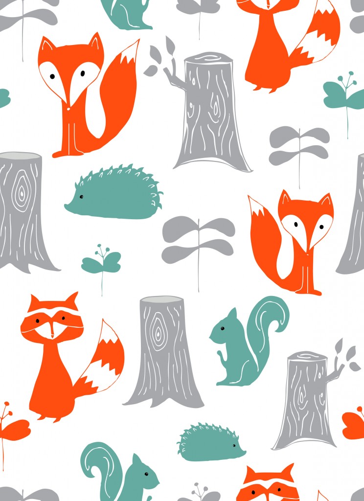 Modern Woodlands Surface Pattern Collection