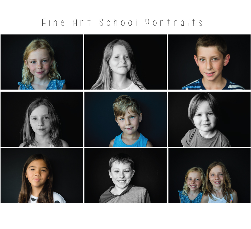 Emily Ann Fine Art School Photography Seattle Kids on Black Background