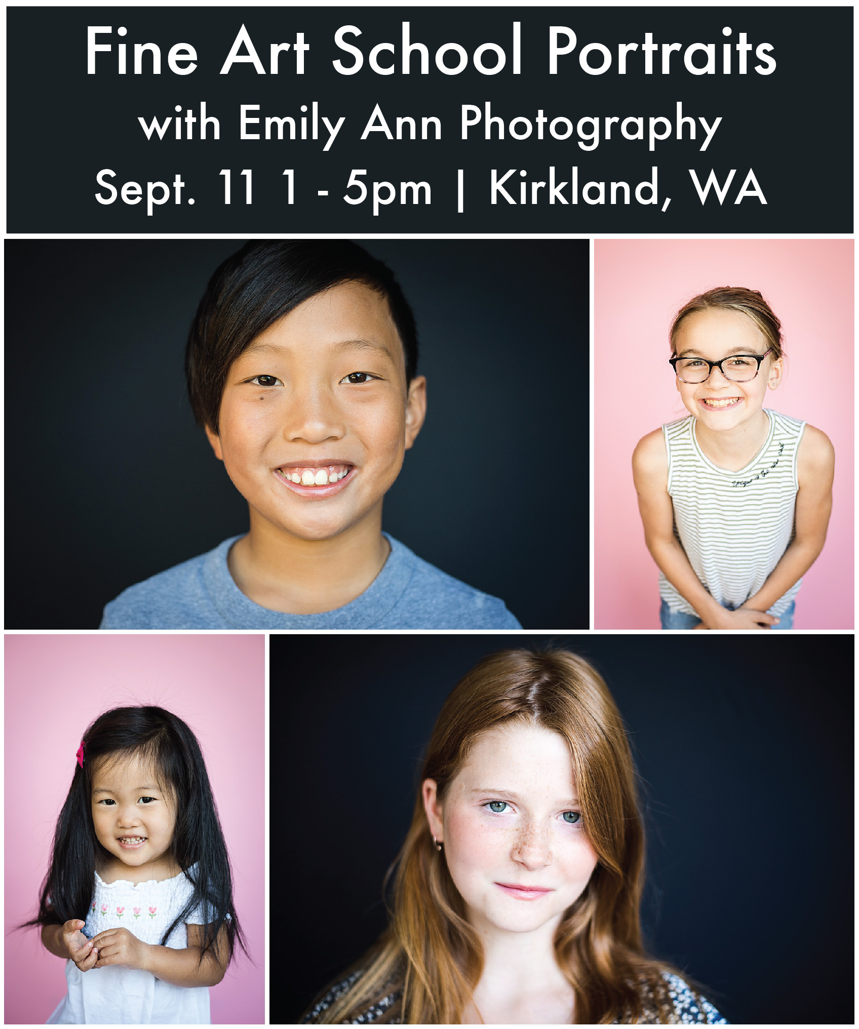 Kirkland Fine Art School Portraits with Emily Ann Photography Seattle Photographer