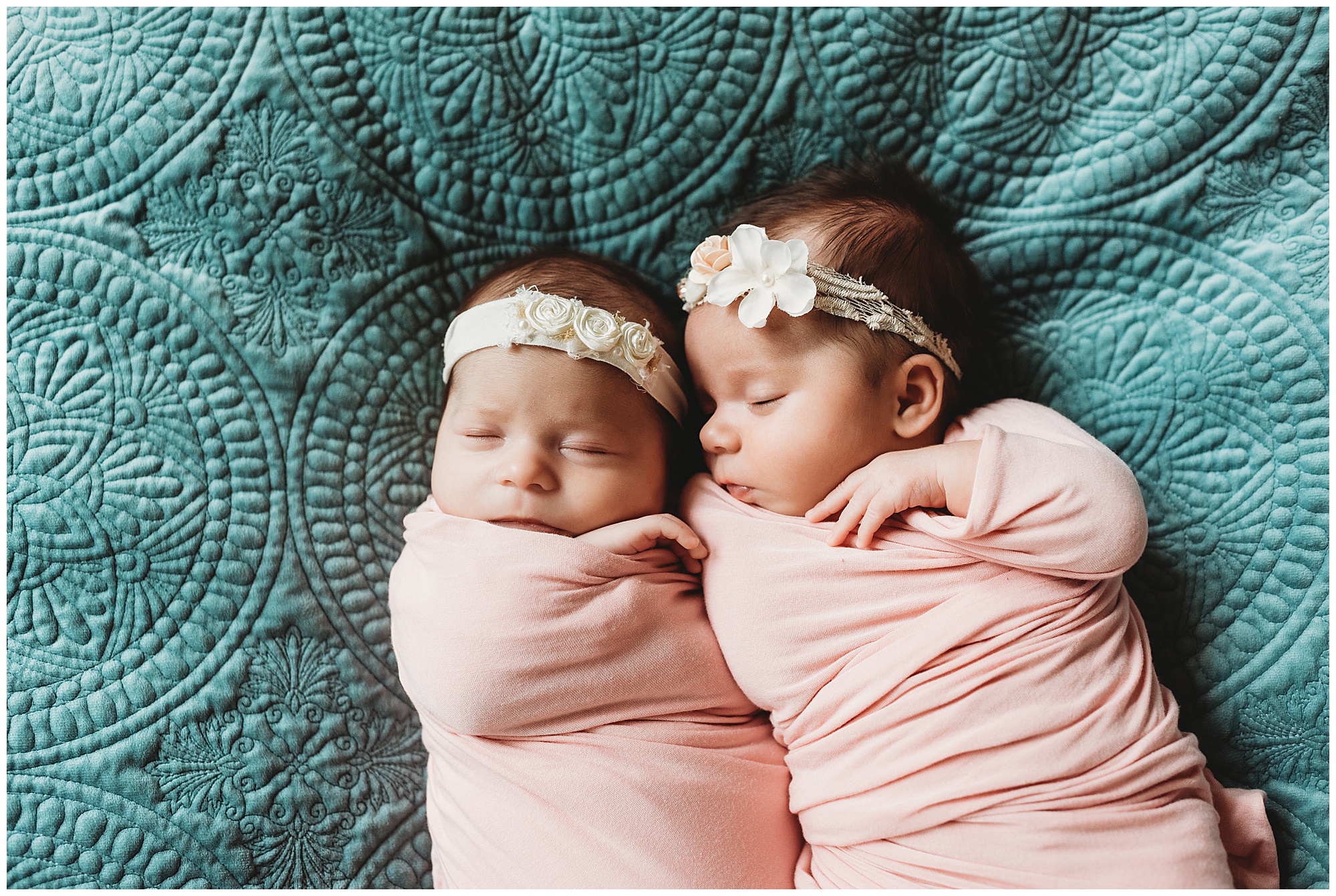 Newborn twin girl lifestyle photoshoot with Emily Ann Photography Seattle Photographer